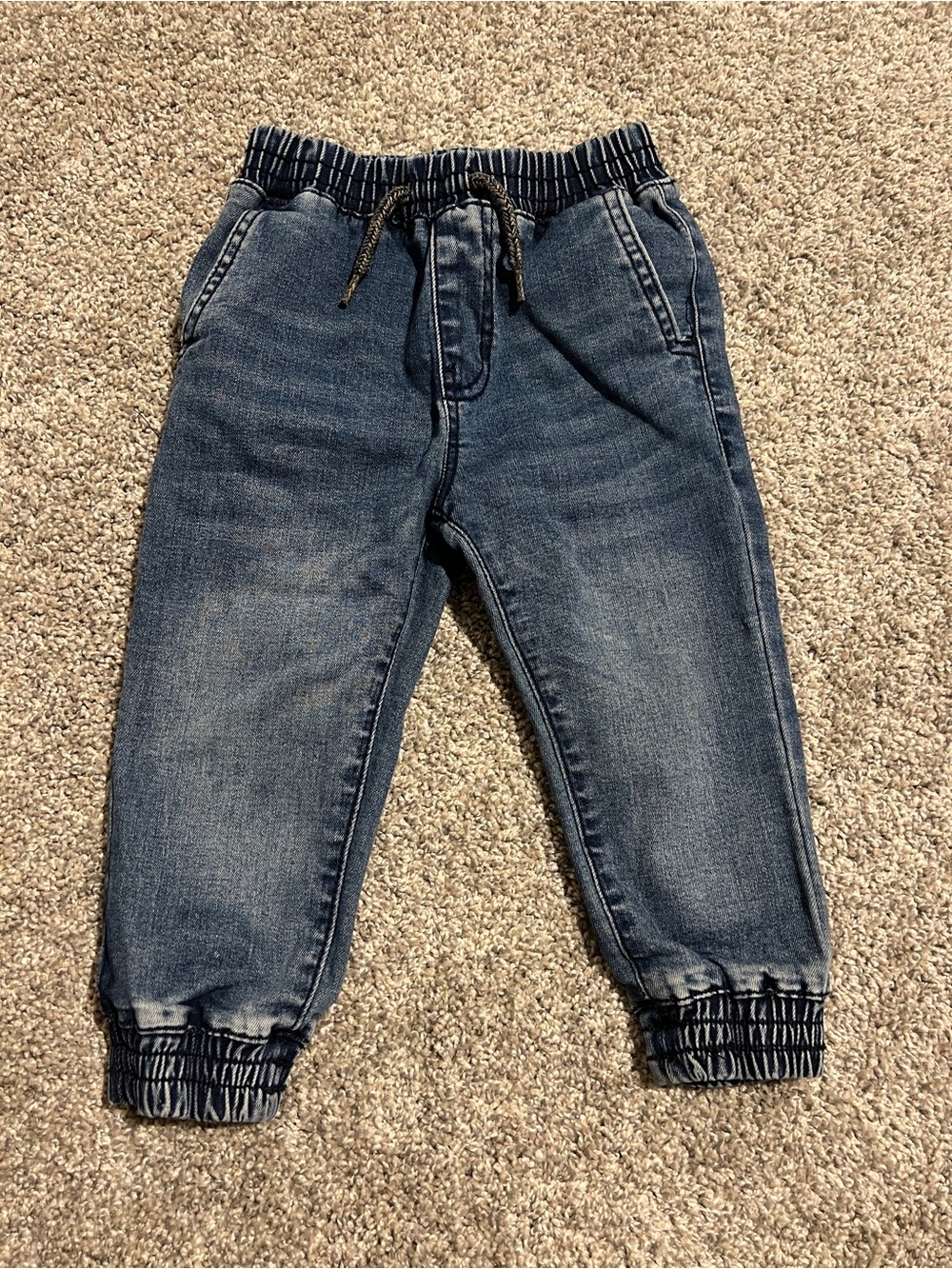 Volcom Kids Dark Blue Denim Jogger Pants